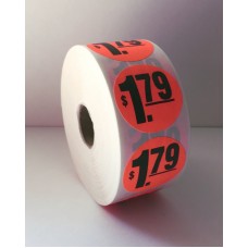 $1.79 - 1.5" Red Label Roll